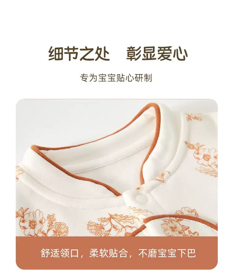新中式长袖连体衣 0-18m