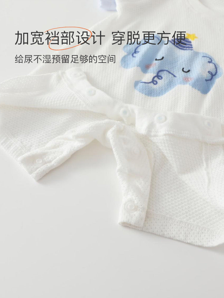 短袖洞洞连体衣