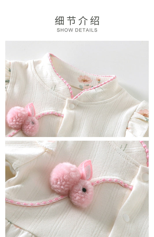 新中式旗袍长袖连体衣