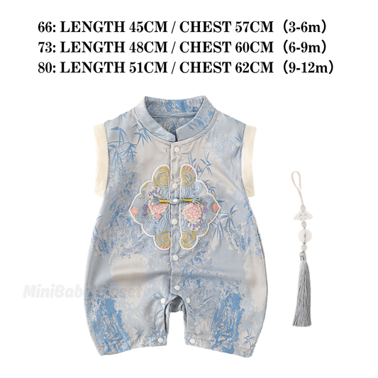 🧨无袖天蓝连体衣66-80