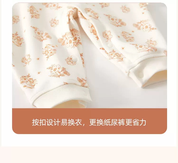 新中式长袖连体衣 0-18m