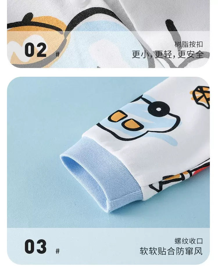 可爱卡通长袖连体衣 0-24M