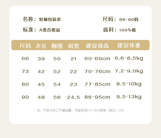 短袖粉小兔包屁衣